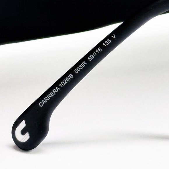 NEW CARRERA 1026/S 0003 SUNGLASSES BLACK UNISEX AVIATOR EYEWEAR CARRERA - Picture 6 of 7